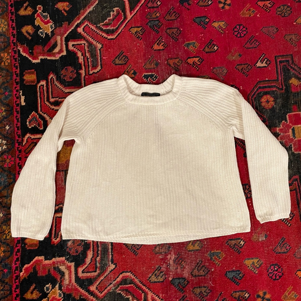 Jenni Kayne Fisherman Sweater Ivory XS